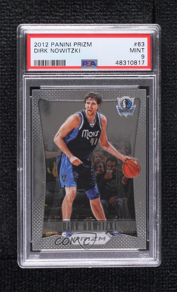 2012-13 Panini Prizm Dirk Nowitzki #63 PSA 9 MINT HOF ne4