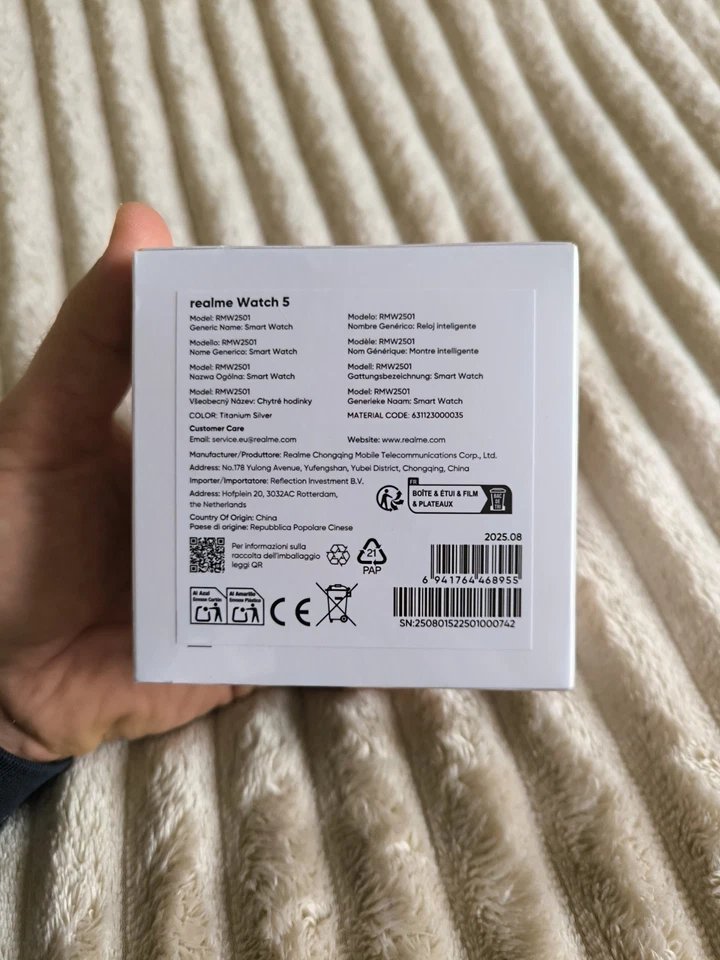 Realme Watch 5 Orologio fitness Amoled 1.97" GPS IP68 BT chiamate - Image 3 of 4