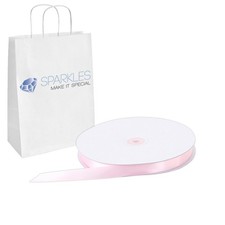 Satin Ribbon 5/8" Wide 100 Yd Yard Roll - Light Pink - Solid Reels Party la