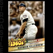 Harmon Killebrew 2020 Topps Decades’ Best #DB-25 Minnesota Twins ⚾ Baseball Card