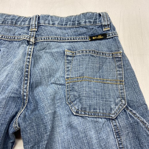 Vintage Wrangler Hero Original Carpenter Jeans Boys 8 Husky Blue Cotton Mid Rise - Picture 5 of 18