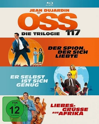 OSS 117 - Die Trilogie - (Jean Dujardin) # 3-BLU-RAY-NEU