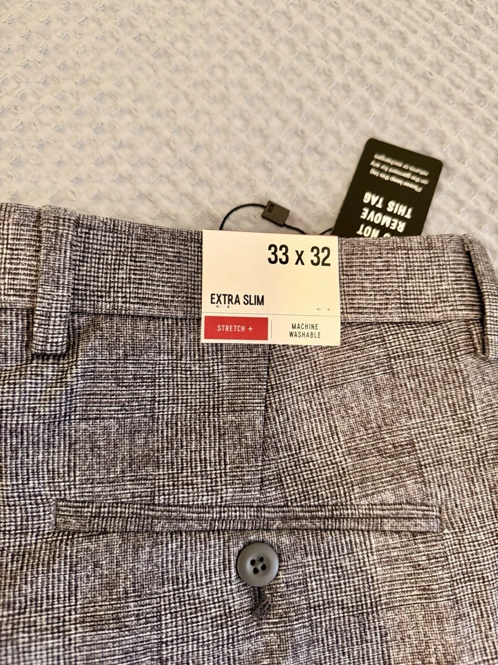 PANTALONES EXPRESS EXTRA SLIM ELÁSTICOS + LAVABLES A MÁQUINA TALLA 33 x 32 Nuevos. Foto 2 de 4