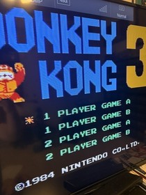 Donkey Kong 3 Arcade Classics (Nintendo, 1986) NES Authentic 5-Screw CART ONLY