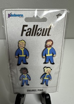 Fallout Vault Dweller Pins Set of 4 Collectible Metal Enamel Pin Set Pins Gaming