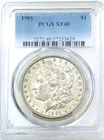 1901 Morgan Dollar PCGS XF40 Original luster Just Graded New Holder #R312