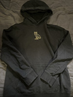 OVO October's Very Own Drake Men's Black Center Owl Logo Hoodie XL
