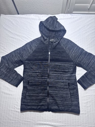 Express Fleece Herren Zip Up Hoodie Sweatshirt Jacke Gr. Medium schwarz Taschen - Bild 2 von 11