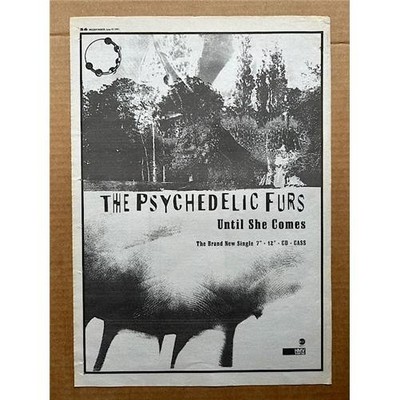 PSYCHEDELIC FURS UNTIL SHE COMES POSTER SIZED original music press advert from 1