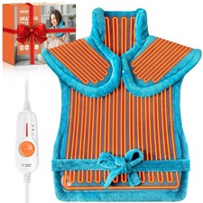 Weighted Large Heating Pad For Pain Relief Neck Back and Shoulder With Heat Gift