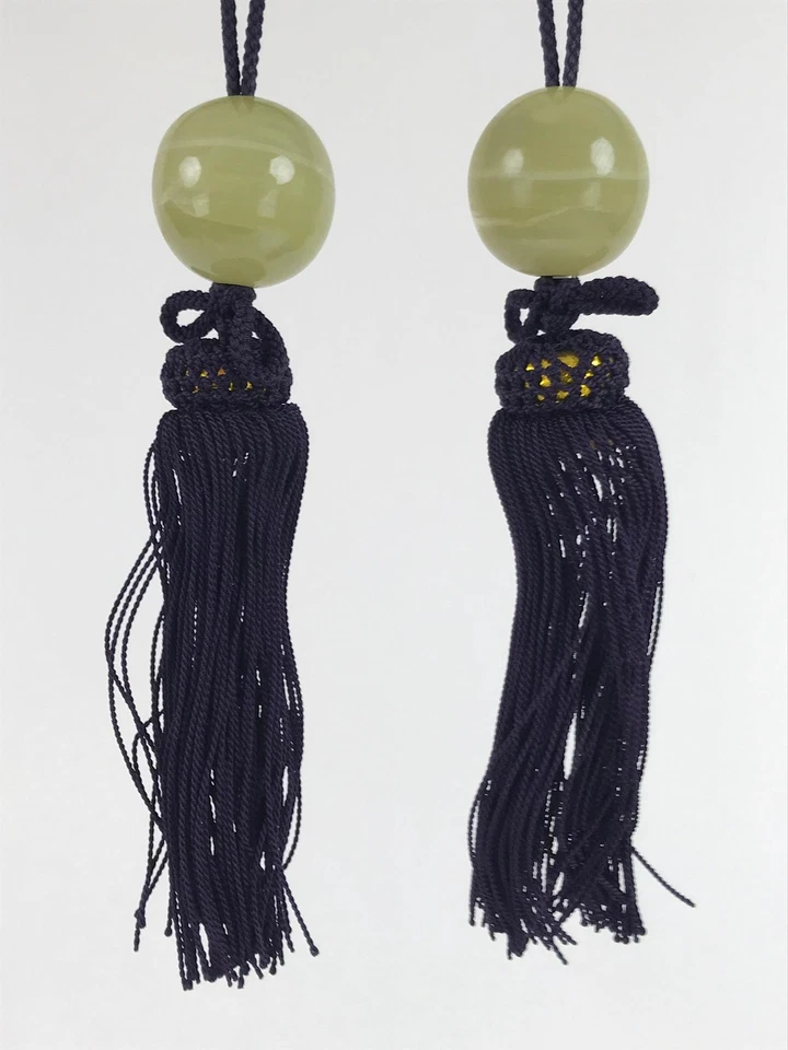 Японский агат камень вися свиток веса Fuchin Kakejiku фиолетовый кисточки FC345 - Изображение 2 из 4