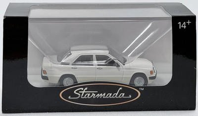 1:87 HO Scale RICKO STARMADA Mercedes-Benz 190E - White Diecast ITEM #33081