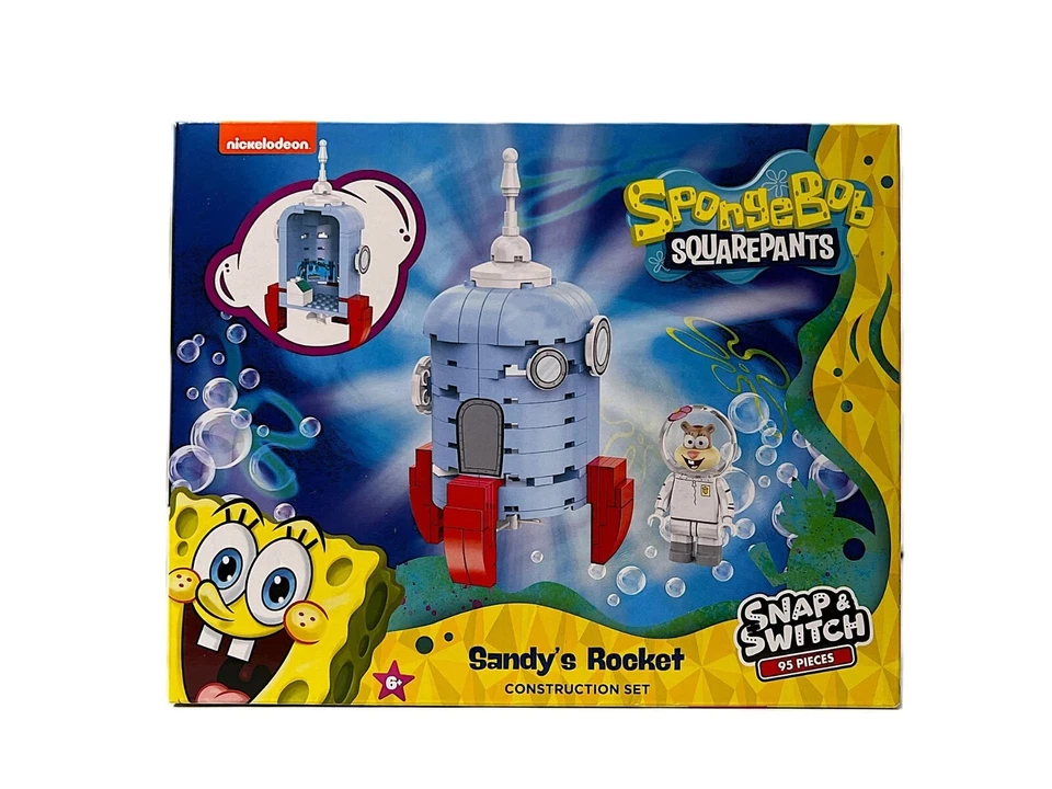 Snap & Switch SpongeBob Squarepants Construction Set Nickelodeon Lot of 6 NEW - Image 4 of 4