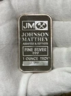 Johnson Matthey Assayers  1 oz .999 Fine Silver Bar -Minor Toning.