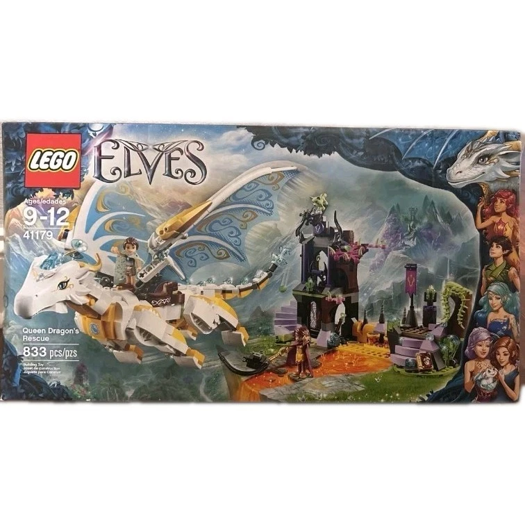 NOVO Lego Elves Queen Dragon's Rescue (41179) Conjunto Aposentado Selado de Fábrica - Imagem 2 de 4