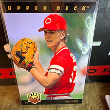 Upper Deck 1993 Tim Costo Star Rookie #11 Cincinnati Reds Baseball Trading Card. rookie card picture