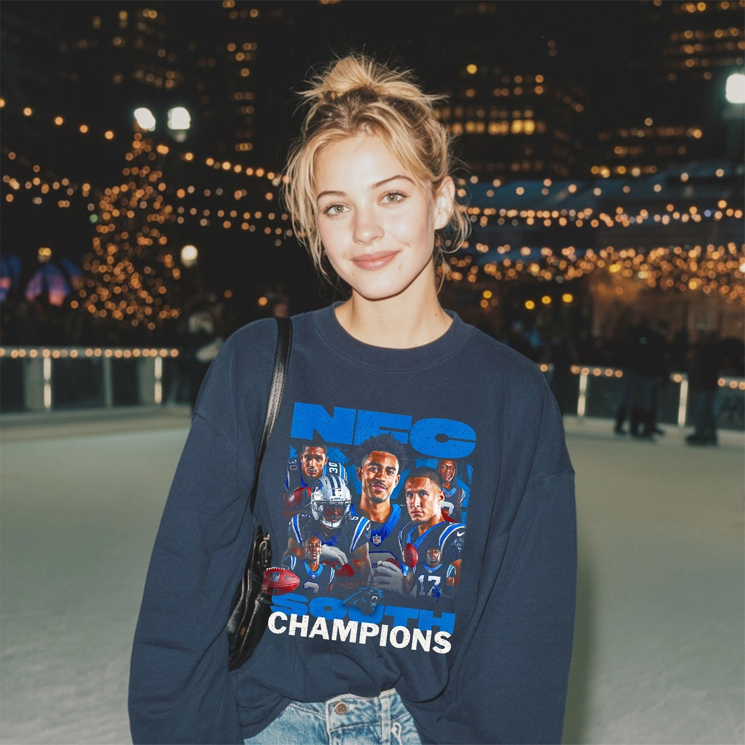 Carolina Panthers 2025 NFC South Division Champions Sweatshirt