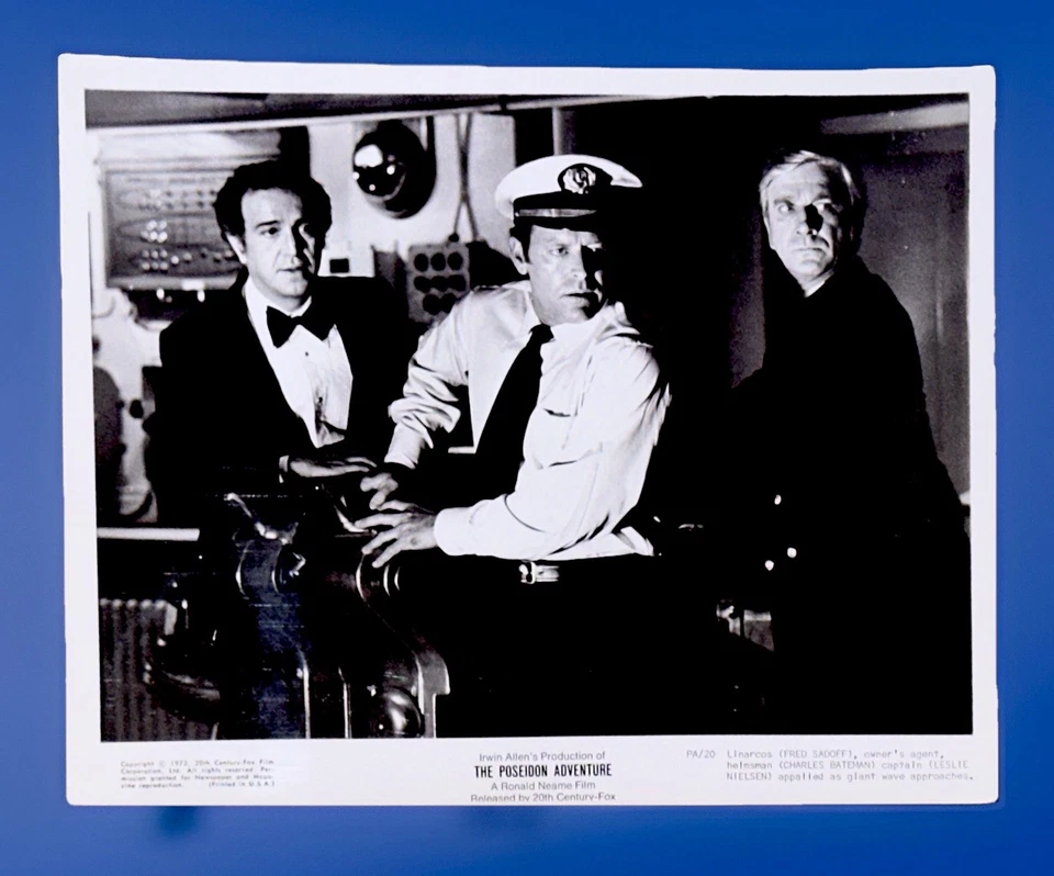 The Poseidon Adventure - 8x10 brillante blanco y negro película fija 1972 Gene Hackman Foto 4 de 4