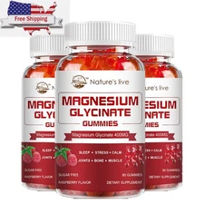 180 Magnesium Glycinate Gummies Sleep Stress Support Muscle Relaxation Gummy