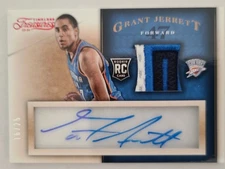 Grant Jerrett 2013-14 Timeless Treasures - Rookie Auto 3-Col Jersey #/25