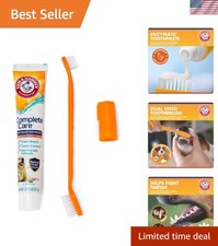 Chicken Flavor Dog Dental Kit with Enzymatic Toothpaste Maintenance Brushes