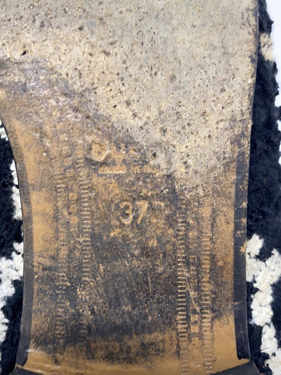 Gucci Jacquard Horsebit Loafers Flat Pumps Black Size 37 US About 7 For Women thumbnail 7