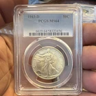 1943-D Liberty Walking Half Dollar Silver PCGS MS64 Denver 50C KM#142