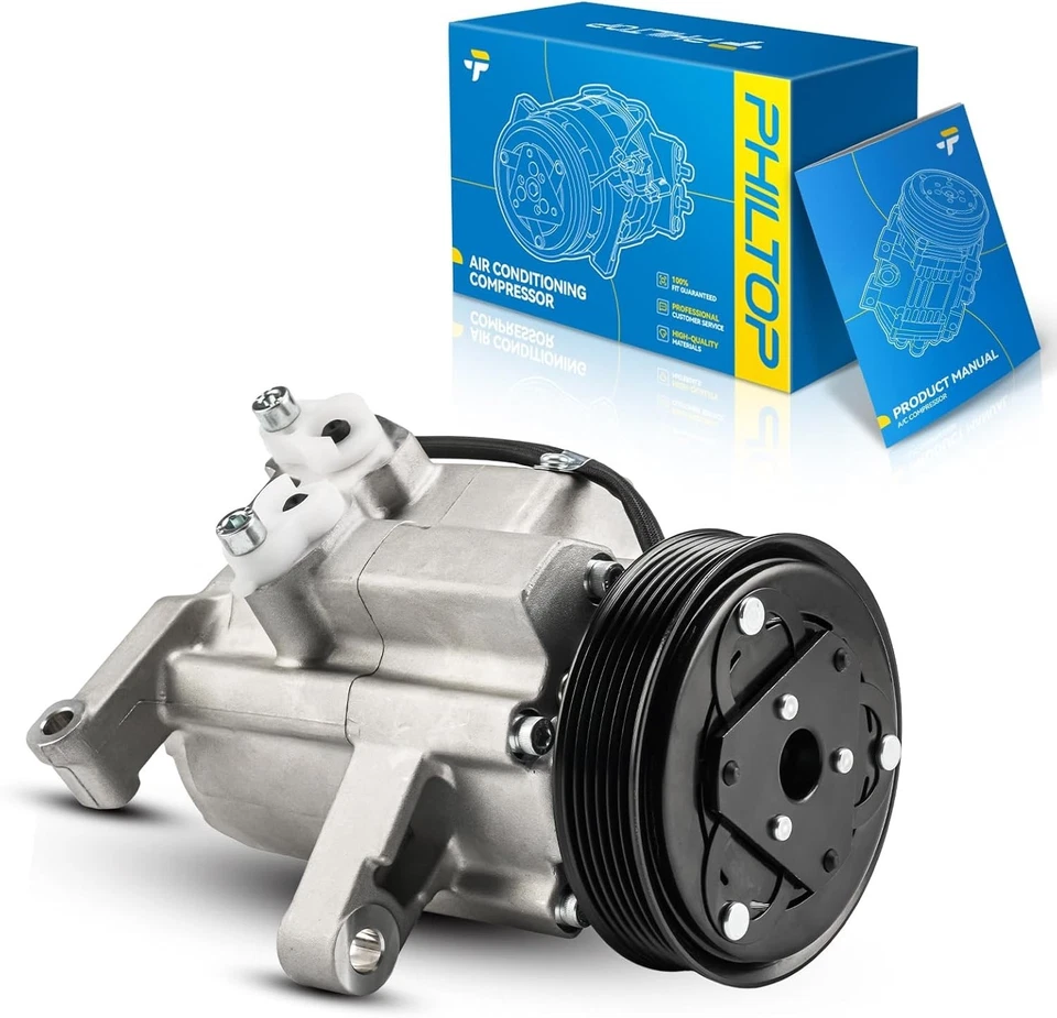 Compresor de aire acondicionado 68357 para Dodge Durango 04-07 Chrysler Aspen 07 Jeep Commander 06- Foto 4 de 4