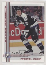 2000-01 ITG Be A Player Memorabilia Ruby 141/200 Fredrik Modin #191 1k9