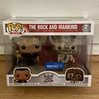 2021 Funko Pop! WWE “The Rock and Mankind”  Walmart Exclusive 2 Pack New