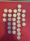 28 Mercury Dimes 90% Silver ALL Denver Mint 1941-1945 Mixed Dates Circulated Lot