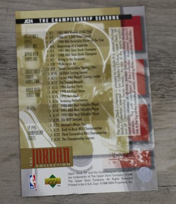 Michael Jordan 1996 Upper Deck The Jordan Collection JC24
