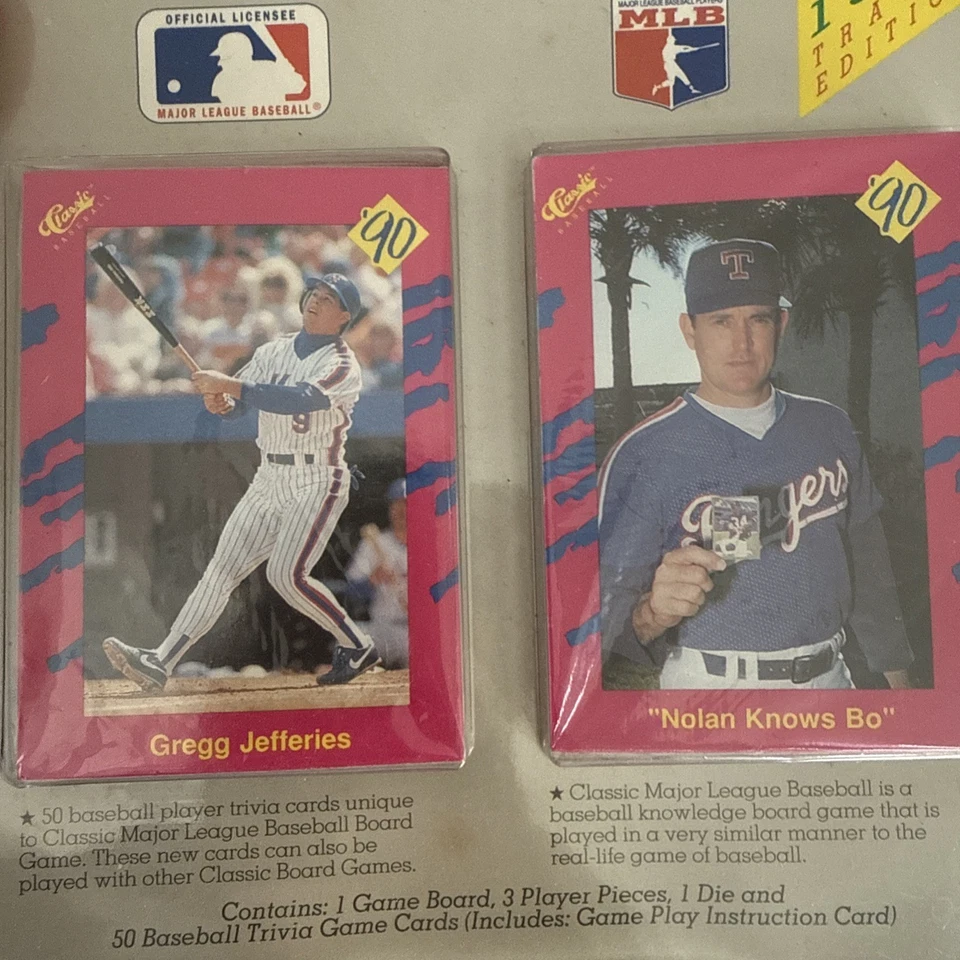 1990 Classic Major League Baseball MLB Board Game Cards-sealed NOLAN RYAN - Image 4 of 4