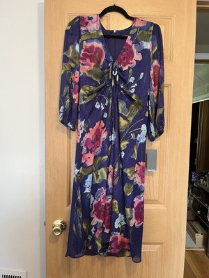knee length dresses for ladies Printed Smocked Midi Dress  JULIA JORDAN