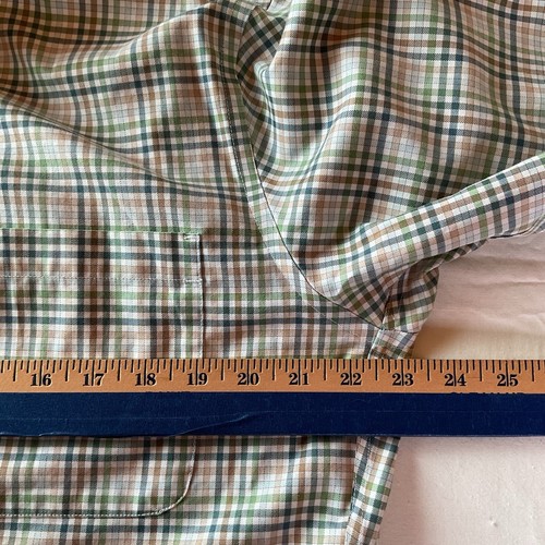 Cabelas Shirt Men’s Sz Medium Green Plaid Long Sleeves Button Up Wrinkle Fre - Picture 20 of 23