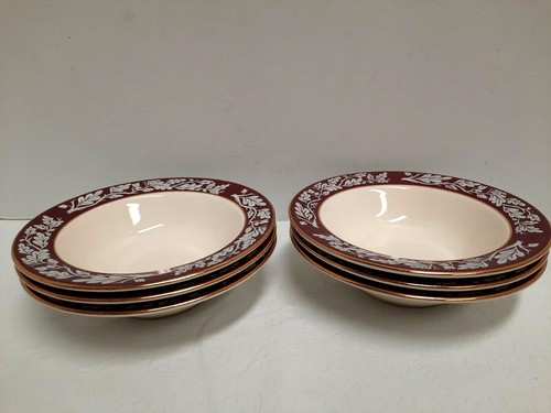 Lot of 6 Homer Laughlin China 'Regal Red' Berry Bowls Century Service Vintage - Picture 6 of 7