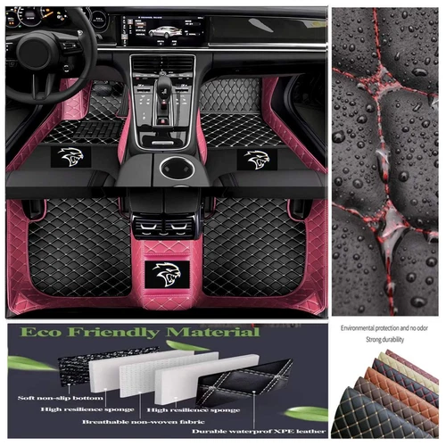 For Dodge All Series Car Floor Mats Luxury Custom Auto Liner Carpets Waterproof - Imagen 18 de 42