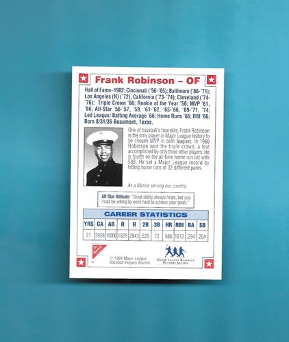 1994 Nabisco LIMITED ED. AUTO FRANK ROBINSON EXCEPTIONAL! - Picture 2 of 3