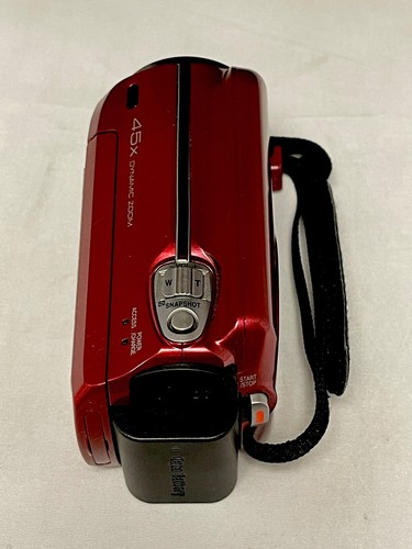 JVC Everio G Series 45X Zoom Camcorder. 80GB Hard Disk GZ-MG750 -RED Complete - Picture 4 of 7