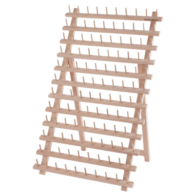 Milward Spulenhalter Fäden 120 Spulen Buchenholz 67 x 40 cm Nähen Kurzwaren