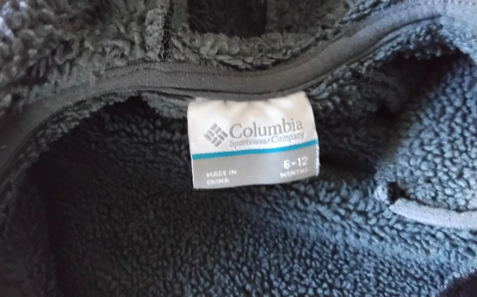 Columbia Bunting Traje de Nieve Polar Una Pieza Talla 6-12 Meses Mameluco de Nieve con Capucha Foto 3 de 4