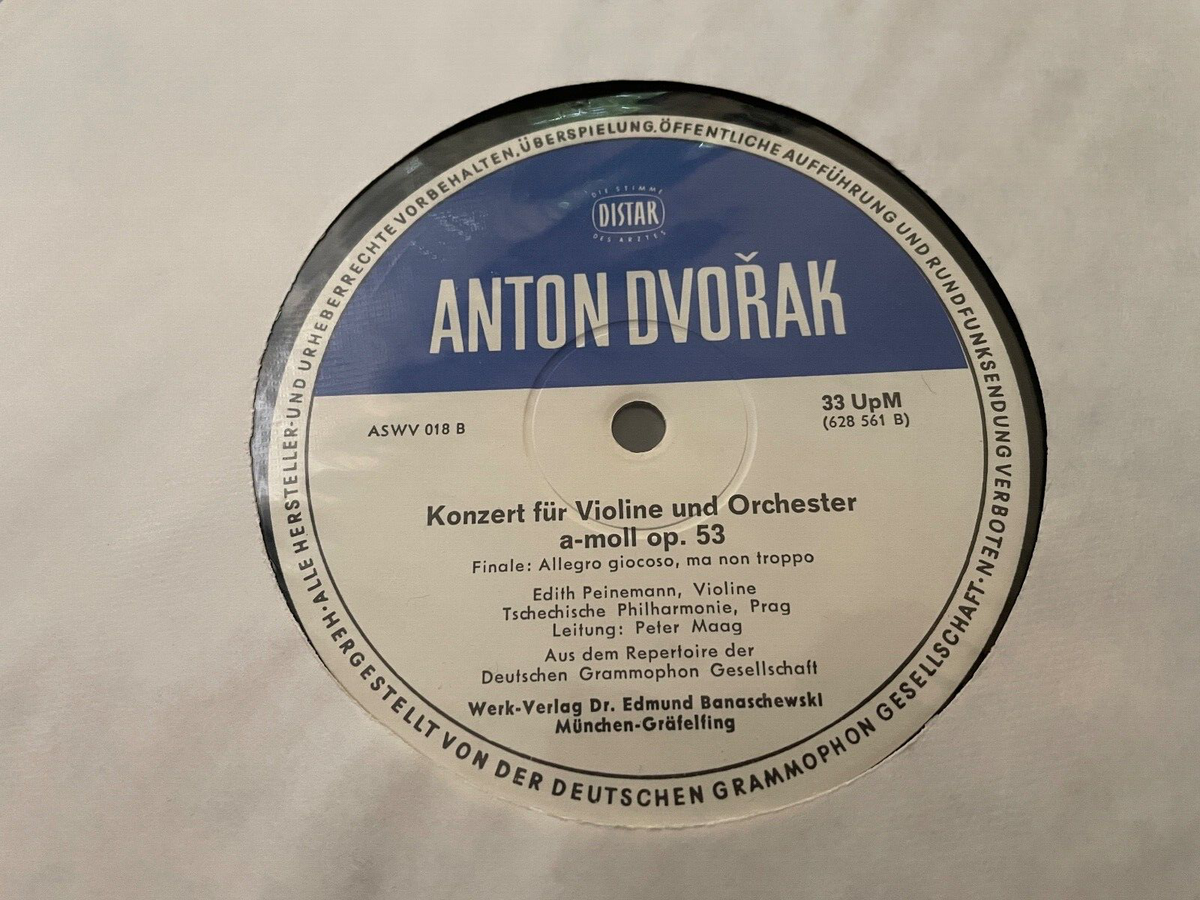 PRIVATE, HERSTELLER Edith Peinemann, Maag, CPO: Dvorak: Violin