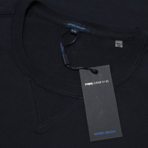 Patrick Assaraf NWT Crew Neck Sweatshirt Size XXL in Solid Blue