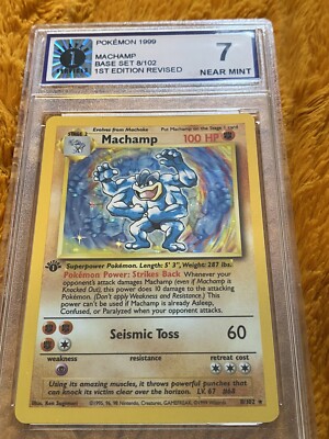 1999 Pokémon Machamp | 1st Edition Holo | PCA 7 | Near Mint | Base Set ...