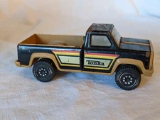 Vintage Tonka 1970s Pickup Truck Black & Tan Pressed Steel Tonka USA 182 #57 toy