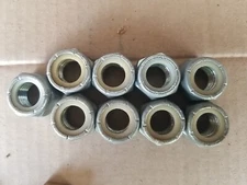9 Nylon Insert Lock Nuts Nylock Zinc Plated 5/8 Course Standard Thread