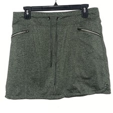 Tangerine Skort women s army green athletic/golf with built in shorts size L