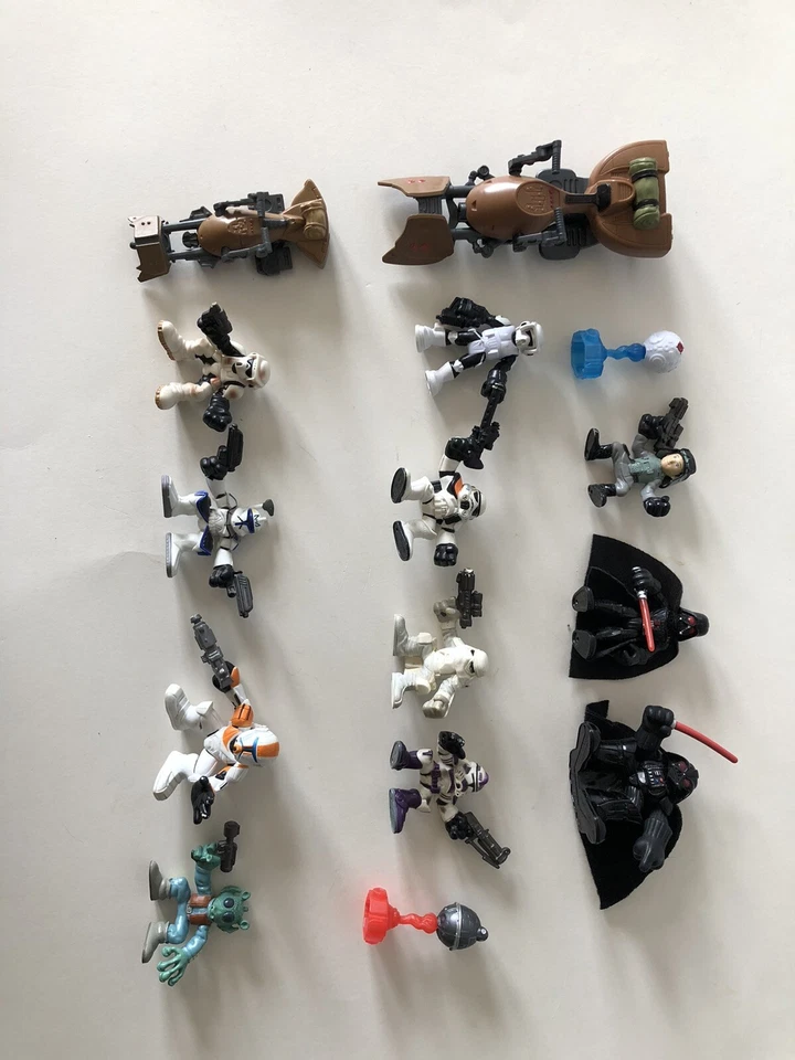 Star Wars Galactic Heroes Lote De 50+ Figuras De Colección Hasbro Azul Snaggletooth Pascua Foto 2 de 4