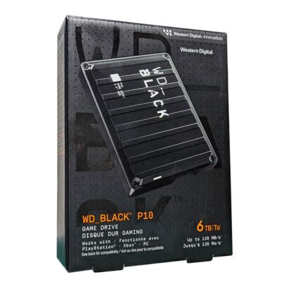 Western Digital 6TB WD_BLACK P10 Game Drive External HDD for PS5