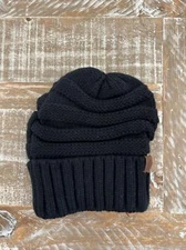 Hot item! CC Beanie Women's Knit Slouchy Thick Cap Hat Unisex Solid Color